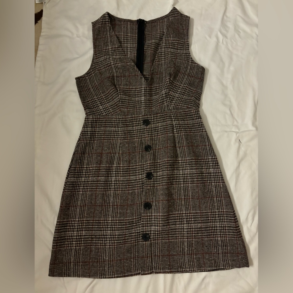 Size small, plaid dress, worn once